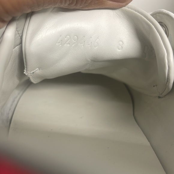 Excellent Gucci Ace sneaker with bee in white leather sneaker Size Men’s 8 - Picture 9 of 15